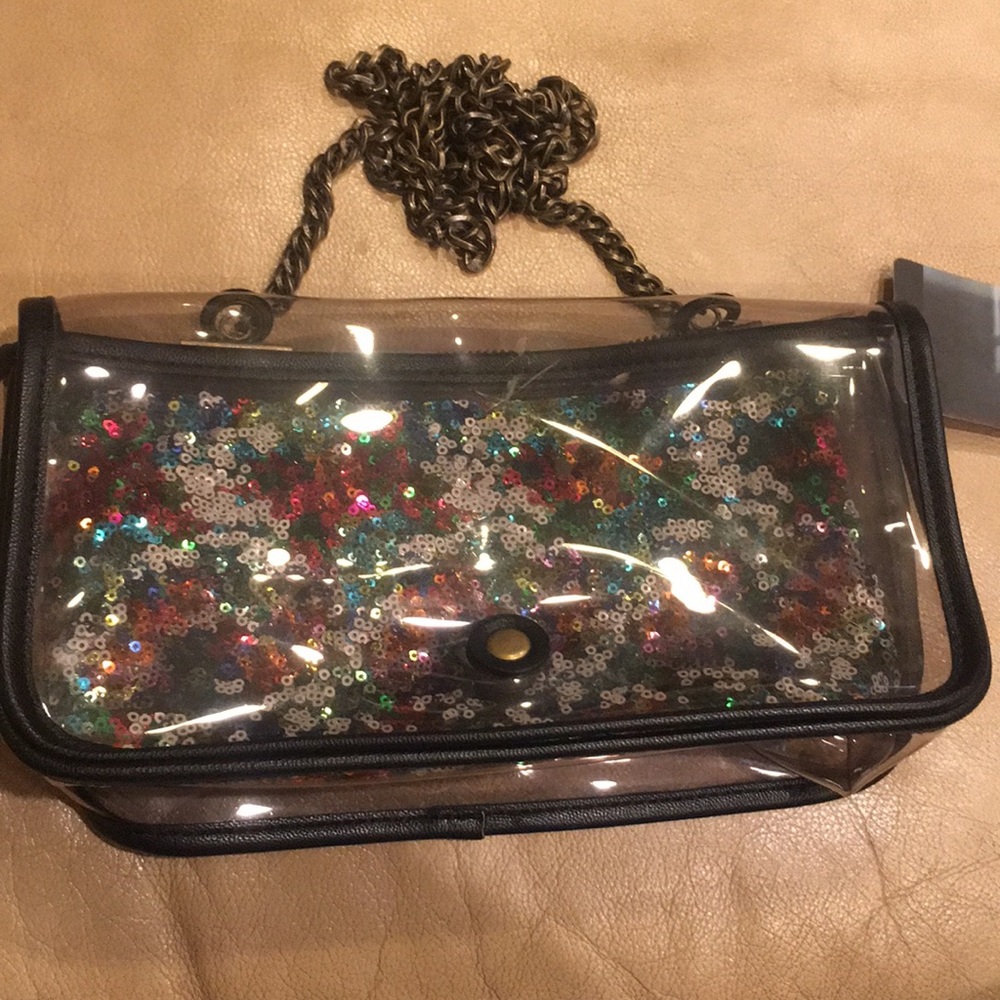 Sparkly clear purse
